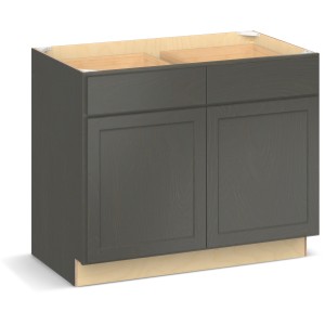 RELIABILT Parkstone II Base Cabinet, Slate Stained, 42" W, 2 Doors 2 Drawers, Fully Assembled - 641059 | Lowe's Pro Supply